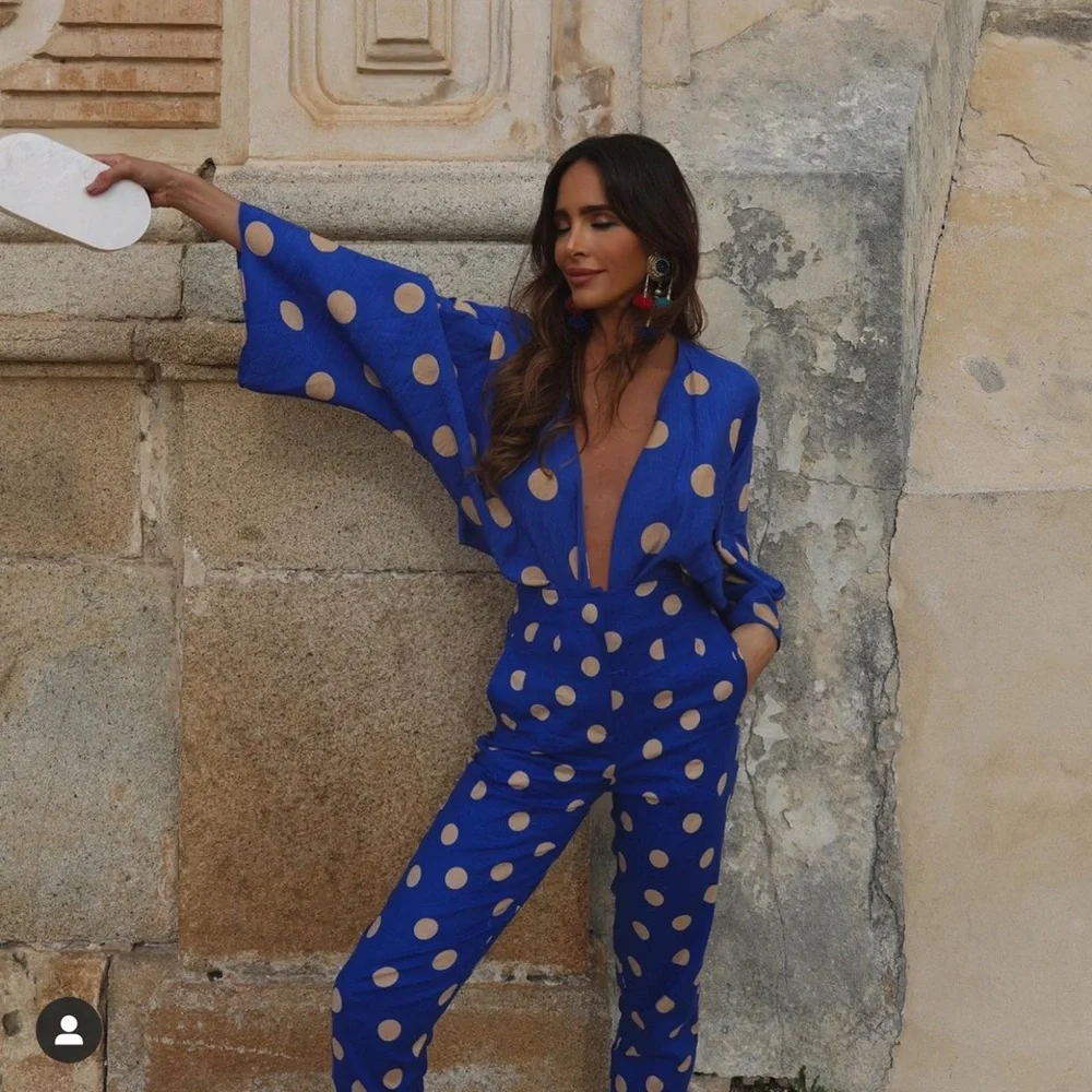 ZARA Polka Dot Blouse - Picture 2 of 12